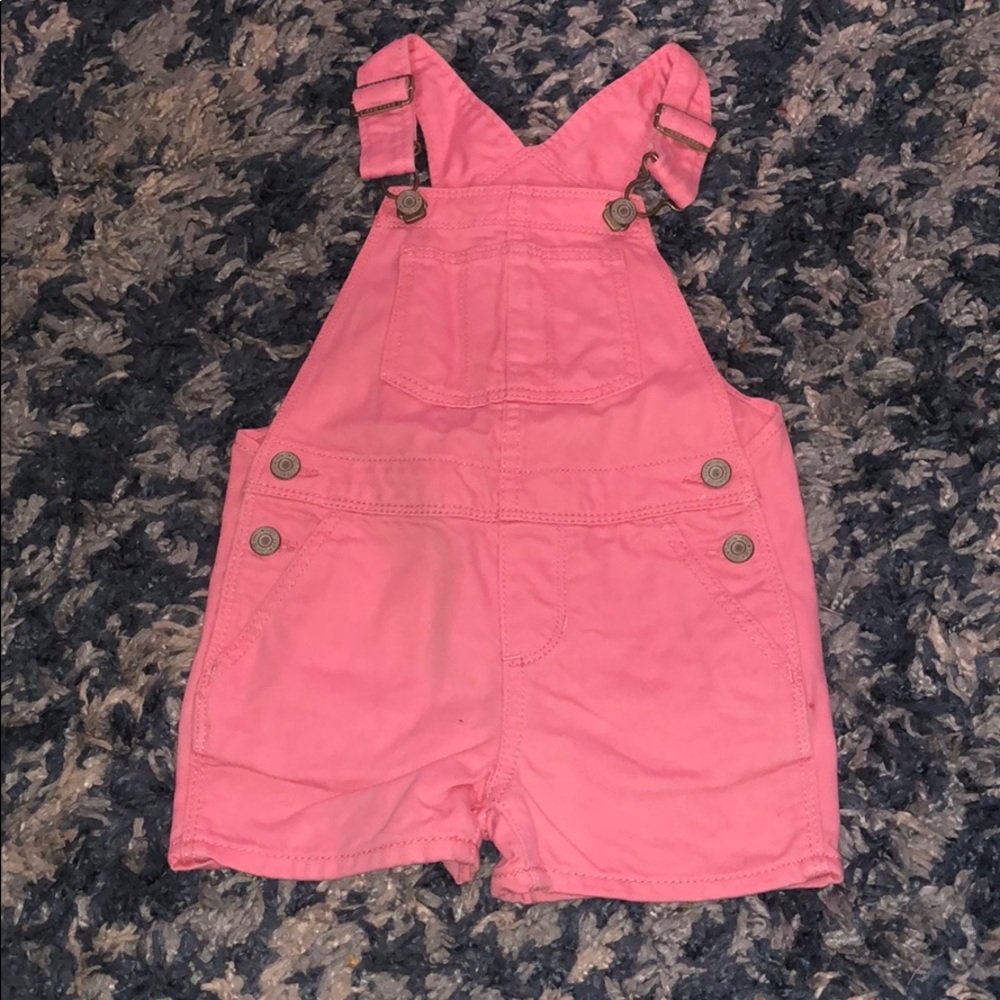 Denim Overall Shorts
